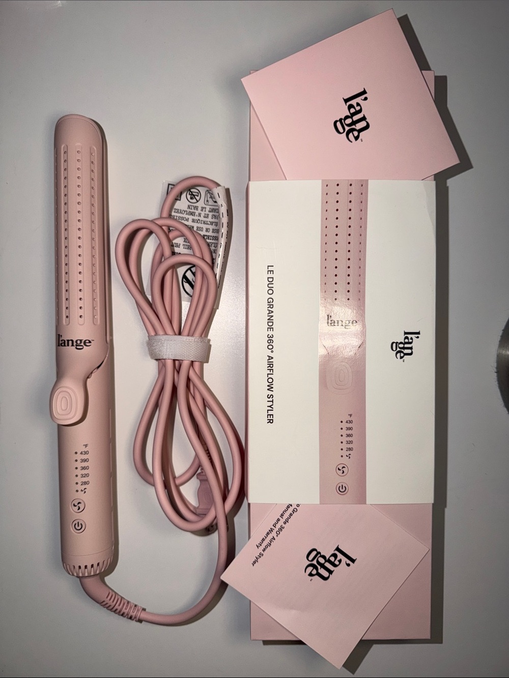 L’ange Pink LE DUO GRANDE 360° Airflow Styler Lange
